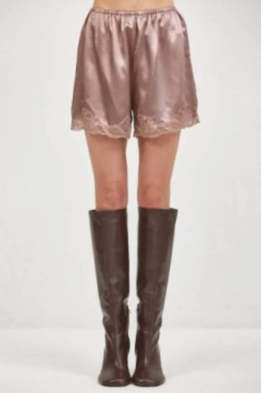 NEW A.REN celeste shorts in mocha